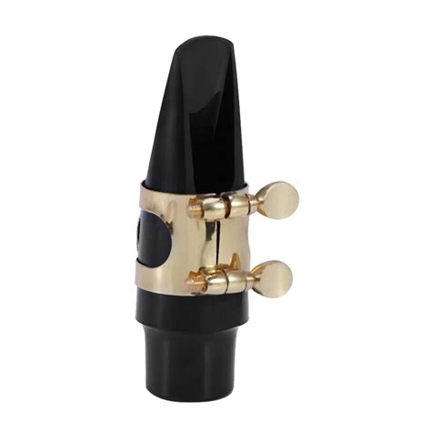 Alto Sax Saxophone Mouthpiece Plastic With Cap Metal Buckle Reed