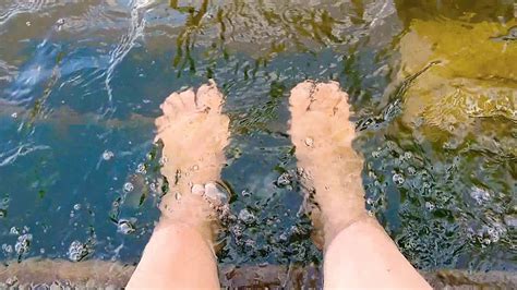 Soaking My Feet In The Warm Fun Lake Water Youtube