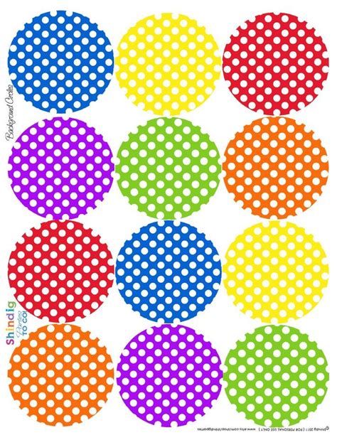 Polka Dot Circle Free Printables Polka Dot Classroom Summer Freebies