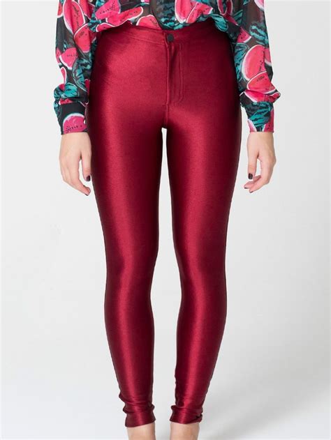 80s fashion fashion outfits fashion trends grunge chic disco pants red pants tight pants