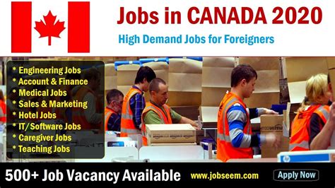Best Jobs in Canada for Foreigners [With Salary] 2020 | Careers ...