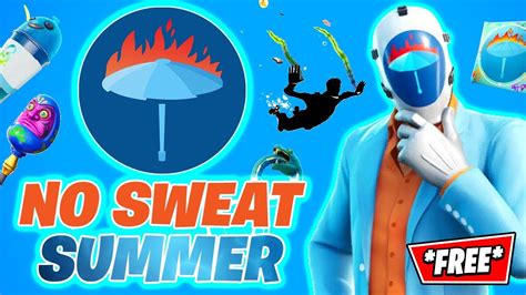 All No Sweat Summer Event Quests And All Free Rewards Fortnite Youtube