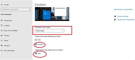 Windows 10 Comment Activer Le Mode Sombre