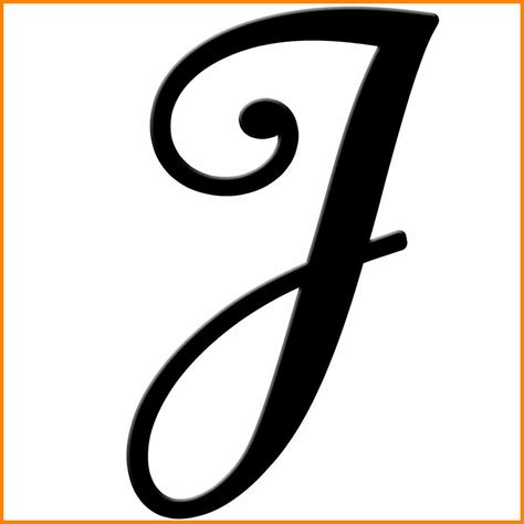 Here are some great places to use cursive text from our cursive text generator: J In Cursive | amulette