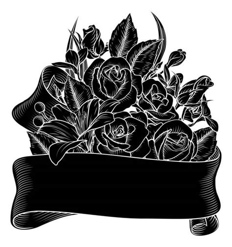 150 Funeral Flower Arrangements Drawings Stock Illustrations Royalty