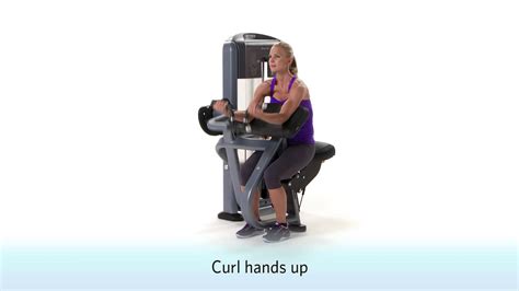 Precor Discovery Series Selectorized Line Dsl204 Bicep Curls