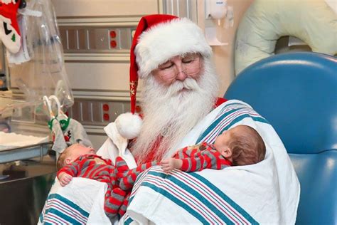 Santa Makes Special Visit To Hold Nicu Babies
