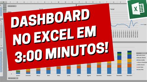 Dashboard No Excel Em Minutos Usando Tabela Din Mica Youtube