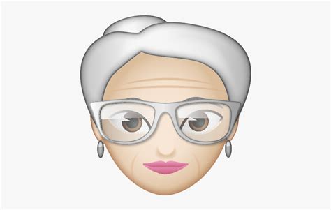 Old Woman Face Clipart Clip Art Older Woman Emoji Old Lady Emoticon