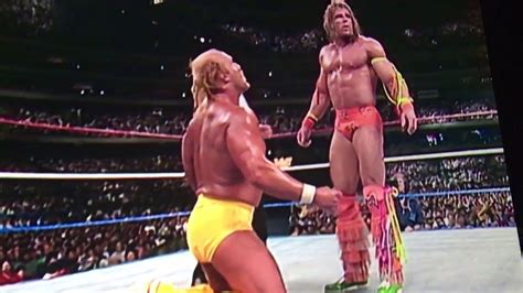 Ultimate Warrior V Hulk Hogan Wrestlemania Youtube