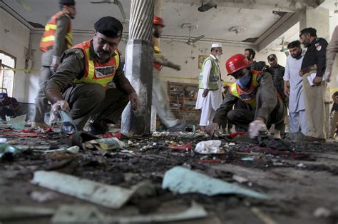 Bomb At Seminary In Pakistan Kills 8 Students Wounds 136 Ap News