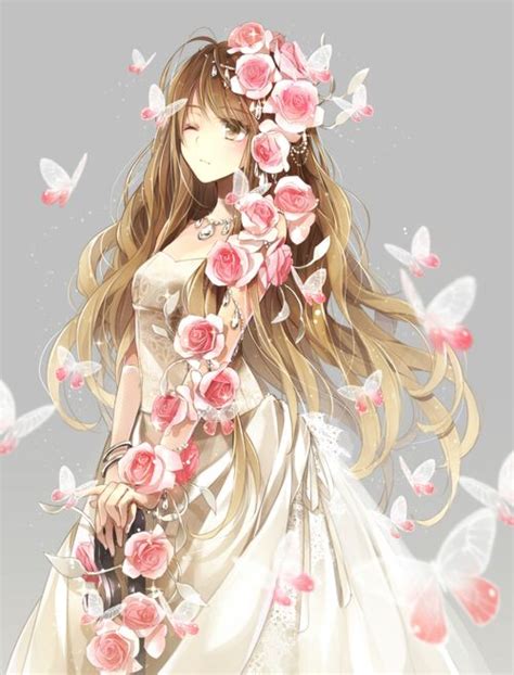 Butterfly And Fairy Cô Gái Trong Anime Hình Vẽ Anime Hình Vẽ Manga
