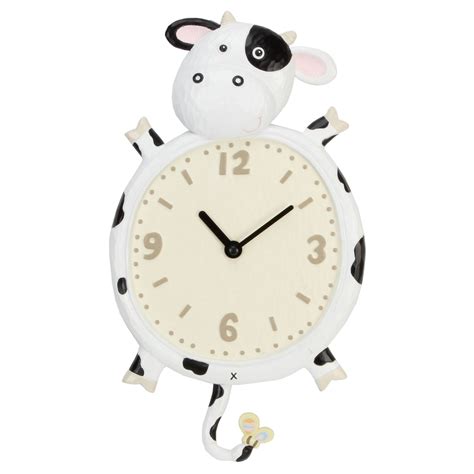 Animal Style Wall Clocks Hanging Childrens Bedroom Clock With Pendulum