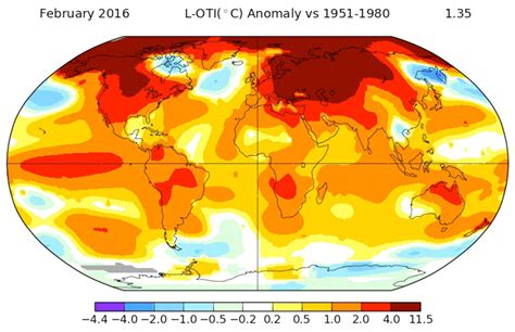 la temperatura media global marca un récord en febrero nuestromar