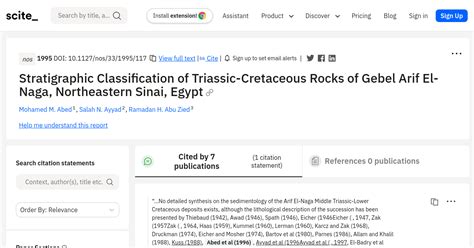 Stratigraphic Classification Of Triassic Cretaceous Rocks Of Gebel Arif