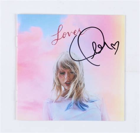Taylor Swift Signed Lover Cd Booklet Beckett Pristine Auction