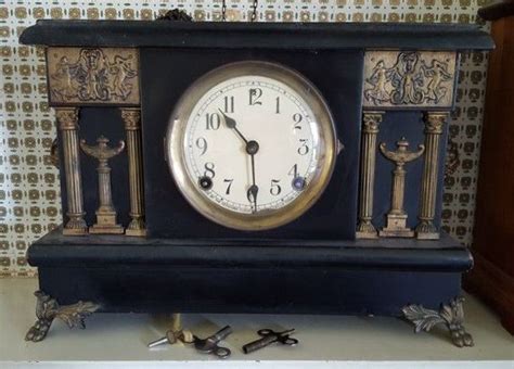 Absolute Auctions And Realty Clock Vintage Clock Bracket Clocks
