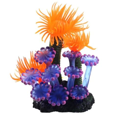 Fish Aquarium Decorations Home Soft Artificial Resin Coral Fish Tank