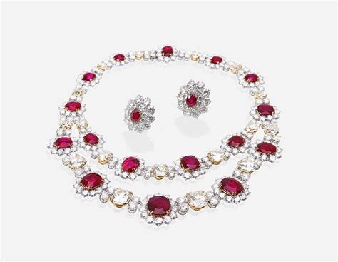 Age Dating On Ruby Set In Iconic Ruby Necklace By Harry Winston Ssef