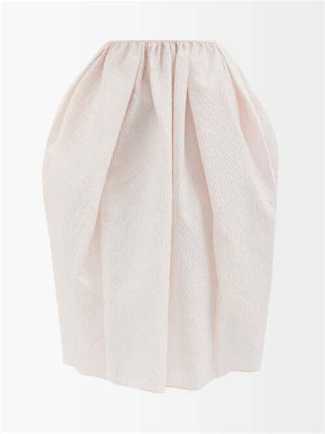 Buy Cecilie Bahnsen Cecilie Bahnsen Janet Matelassé Midi Skirt Womens Pink At 40 Off