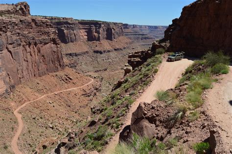 Off Road Driving Through Canyonlands National Park Utah