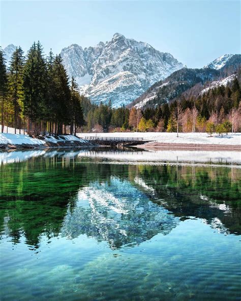 Snow Is Melting And Spring Is In The Air At Lake Jasna Travel Slovenia