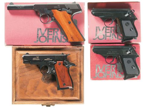 Four Iver Johnson Semi Automatic Pistols Rock Island Auction