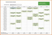 Labor Hour Tracking Spreadsheet with regard to Hourly Schedule Template ...