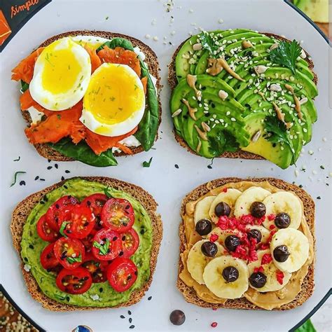 Toast Time Toast Toppings Healthy Toast Toppings Food