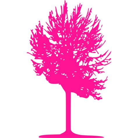 Deep pink tree 2 icon - Free deep pink tree icons png image