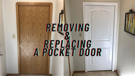 How To Remove And Replace An Existing Pocket Door Youtube