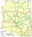 Arizona State Highway System Map - Ontheworldmap.com