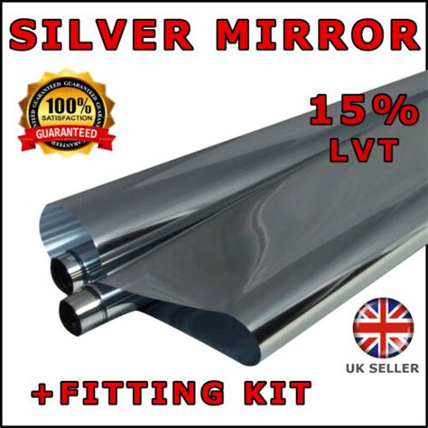 Silver Reflective Window Film 6m X 76cm Solar Control And Privacy Tint