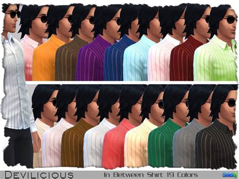 In Between Shirt For Males By Devilicious At Tsr Sims 4 Updates