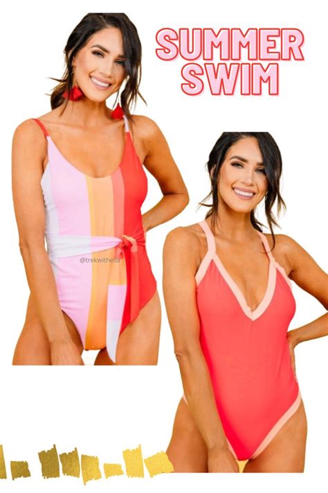 Coral One Piece Bathing Suit For Women Suits For Women One Piece