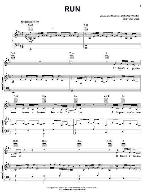 Run Sheet Music George Strait Piano Vocal And Guitar Chords Right