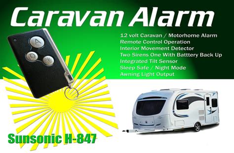 Haegil Caravan And Motorhome 12v Alarm Cw Remote