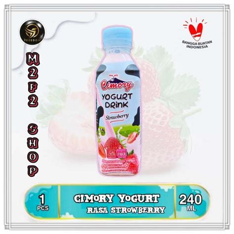 Promo Yogurt Cimory Drink Rasa Stroberi Strawberry 240 Ml Kemasan