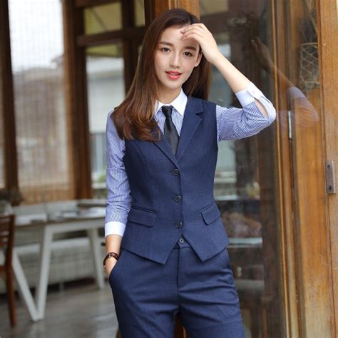 2019 New Business Interview Vest Tops Formal Slim Vest Uniform Office Ladies Plus Size Work Wear