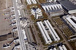 Luftbild München-Flughafen - Abfertigungs- Gebäude und Terminals auf ...