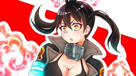 307082 Fire Force Maki Iris Tamaki 4k Wallpaper