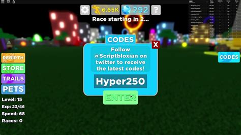 Roblox Game Legends Of Speed Codes Video Youtube