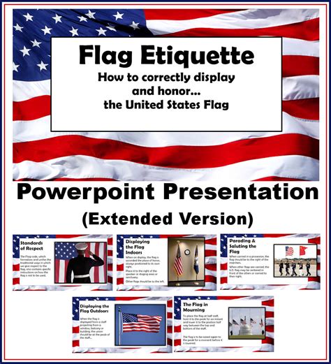 Printable Flag Etiquette Rules