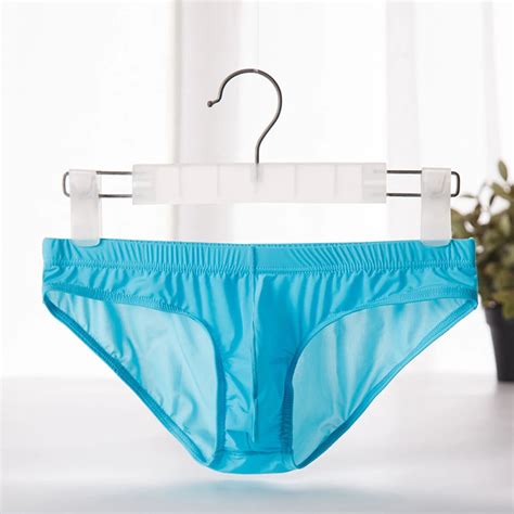 2018 Men Underwear Ice Silk Panties Underwear Erotic Briefs Comfortable Shorts Ultra Thin Sexy