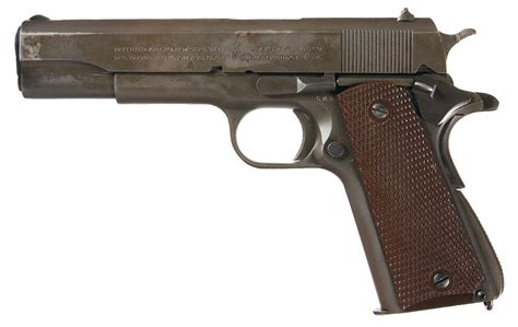 World War Ii Colt Model 1911a1 Semi Automatic Pistol With Holster