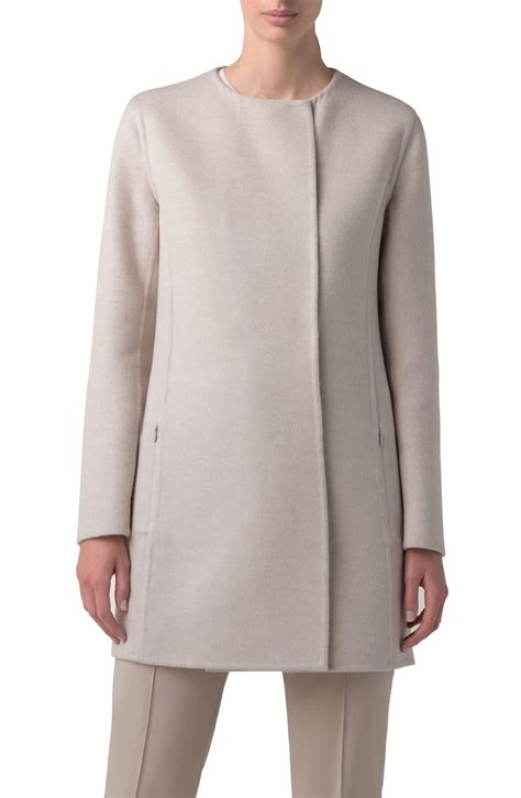 Madrisa Reversible Double Face Wool And Cashmere Coat Nordstrom Cashmere Coat Collarless Coat