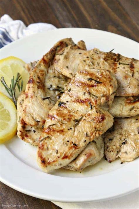 Lemon Rosemary Grilled Chicken Marinade Snappy Gourmet