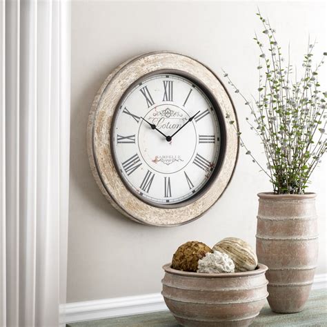 One Allium Way Oversized 24 Wall Clock And Reviews Wayfair