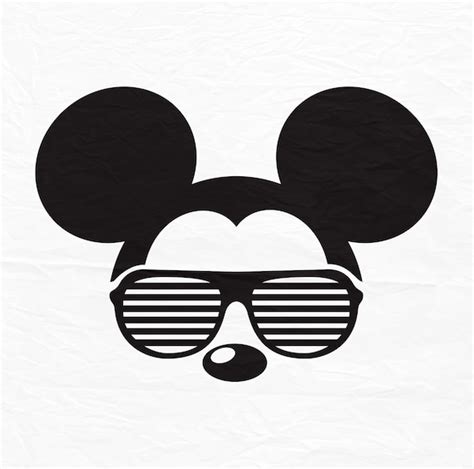 Disney Mickey Mouse Sunglasses Icon Head Ears Digital Download