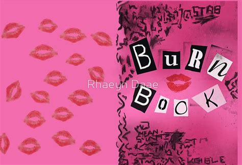 Mean Girls Burn Book Hardcover Journal By Rhaeyn Daae Mean Girls Burn Book Mean Girls